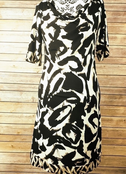 Style & Co Animal Print Dress - Picture 1 of 3